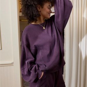 Aerie Plum Crewneck Sweatshirt